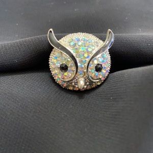 😊FREE😊W/ $20 Purchase - Ring, rhinestone owl